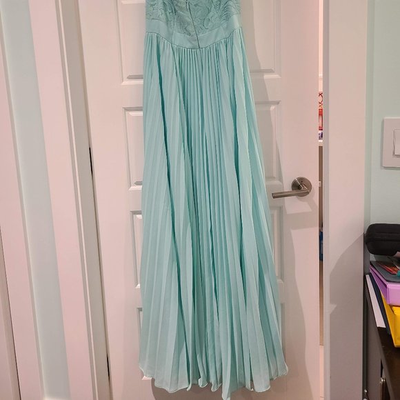 Mint Floor Length Gown - Picture 10 of 10